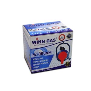 Regulator Winn Gas W-900 Nm Non Meter Double Lock System Kepala Gas 3 Kg / 12 Kg Tekanan Rendah Low Pressure Anti Bocor