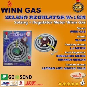 Selang Regulator Winn Gas Paket W-18 M Best Brand